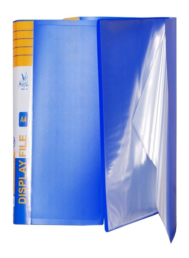 Aahum Sales Propylene Material Professional A4 Size File Folders for Certificates,Documents Holder with 20 Leafs Clear Folder Plastic File Display Book Presentation File Set of 5 (Multicolor) - Image 1