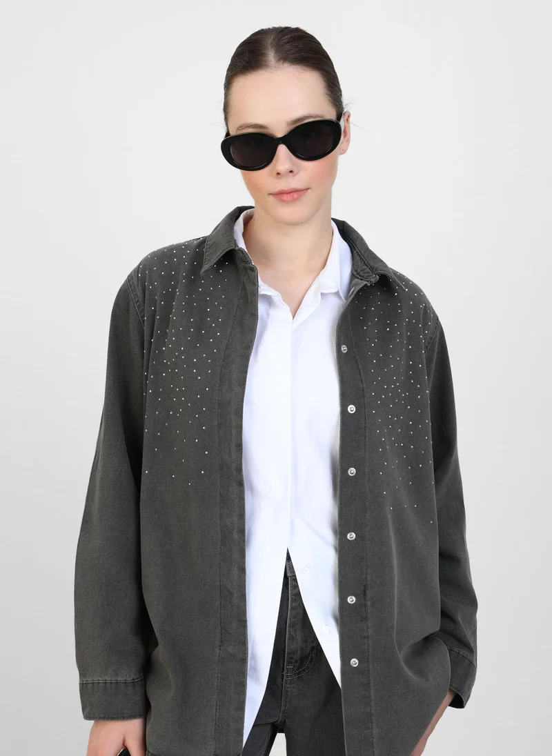 Refka by modanisa Grey - Tunic - Refka