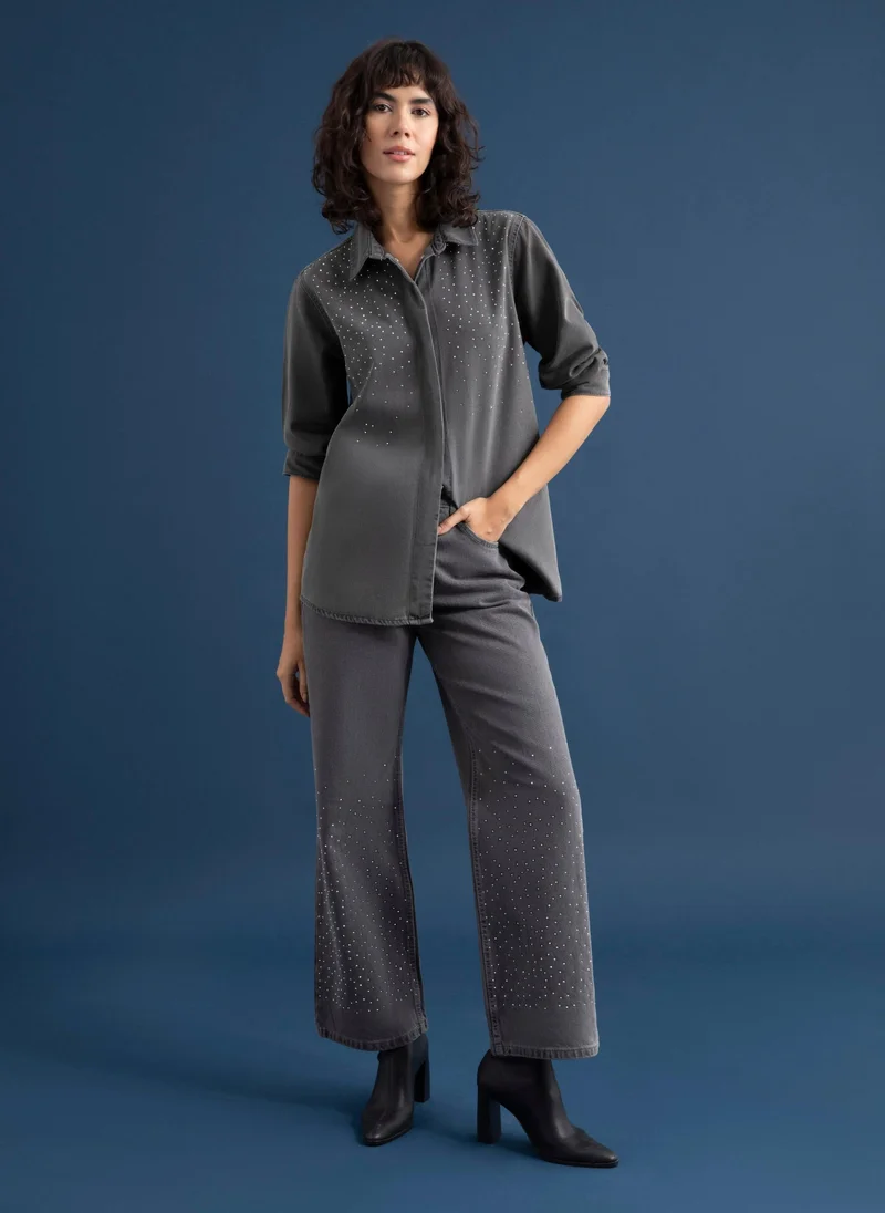 Refka by modanisa Grey - Tunic - Refka