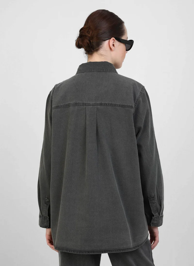 Refka by modanisa Grey - Tunic - Refka