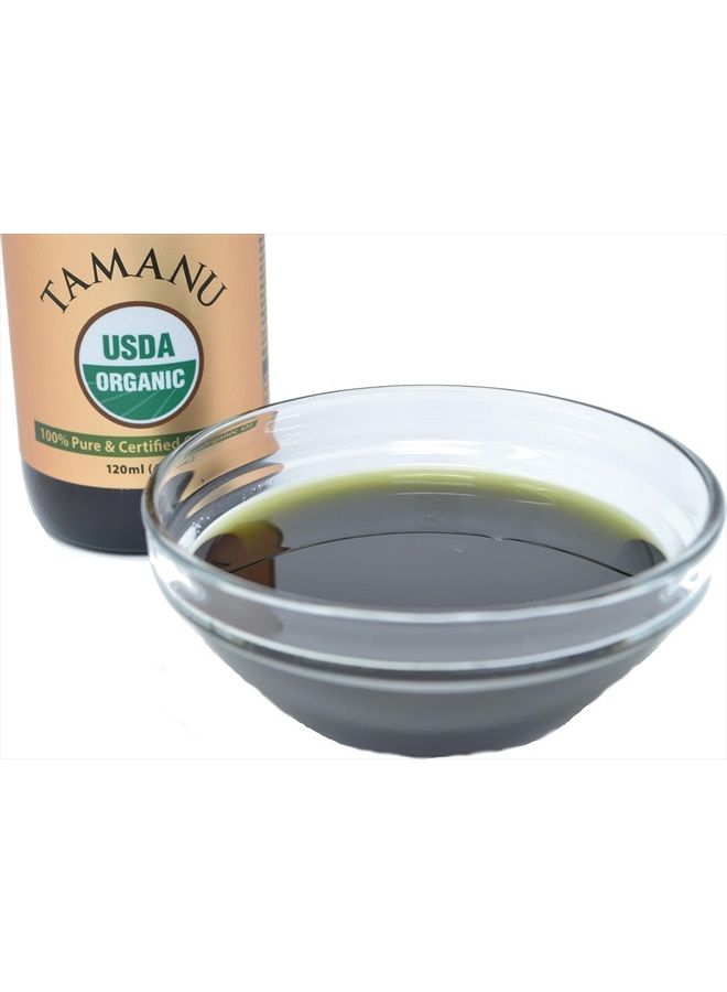 Prime Natural Organic Tamanu Oil - USDA Certified, 100% Pure, Cold Pressed, Unrefined, Virgin (4oz / 120ml) For Face, Hair & Skin Care - Natural Moisturizer - Image 5