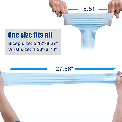 Bacophy 3 Pairs Arm Sleeves with Thumb Holes Women Men UV Protection Cooling, UPF 50 Compression Long Arm Cover - Image 5