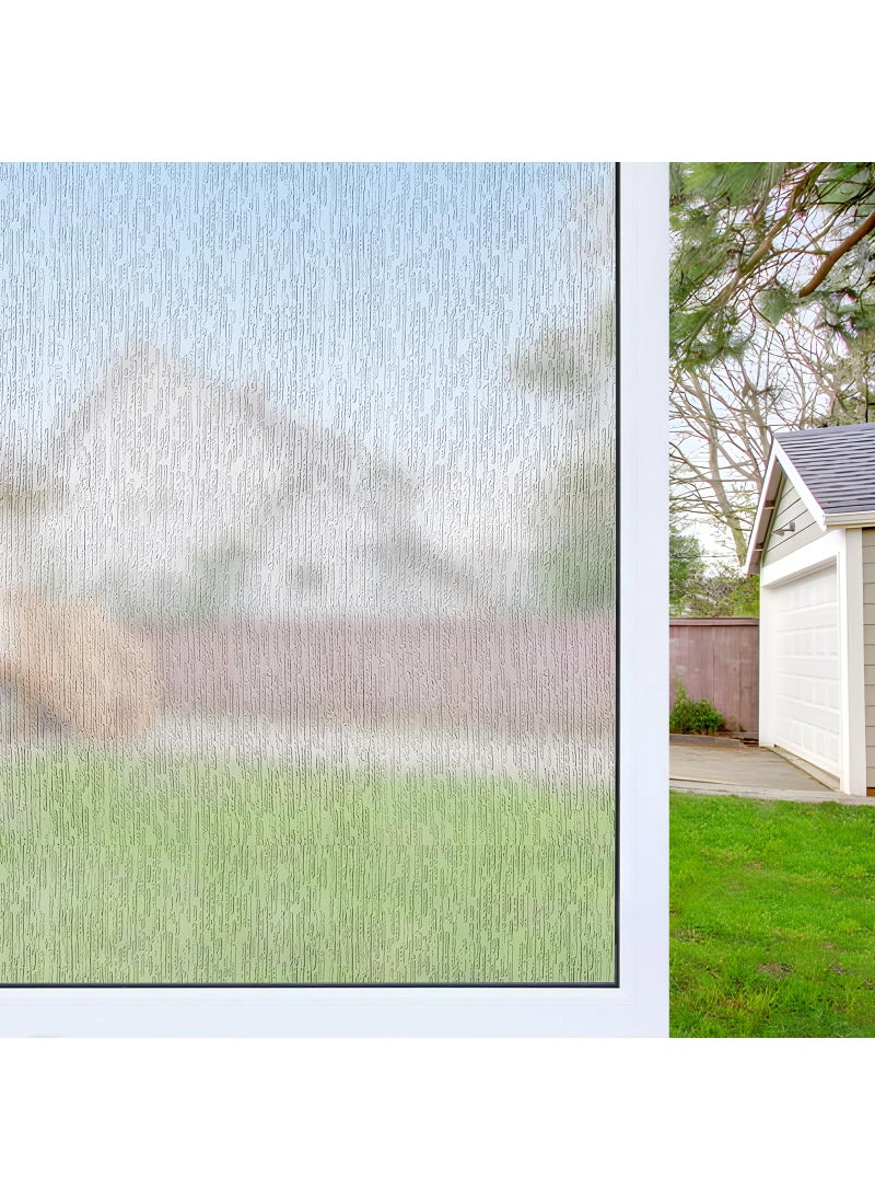 WPCTEV WPCTEV Window Film Non Adhesive Frosted Film Privacy Window Sticker Self Static Cling Vinly Glass Film Anti UV Decorative for Home Office Rain 354 Inch x 65 Feet 