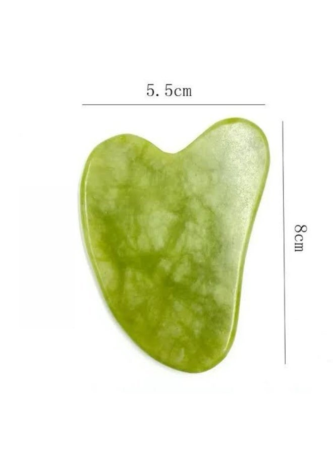 Gua Sha Stone, Natural Stone Guasha green â€“ The Secret to Natural Beauty & Deep Skin Care wrinkle - anti aging - Image 2