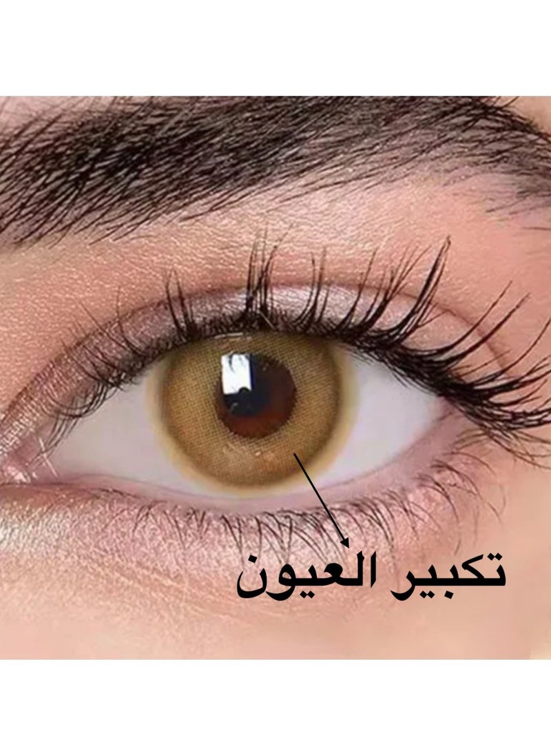 يونيبلينغ - عدسات لاصقة ملونة سنوية جيلي باتر البني - Image 1