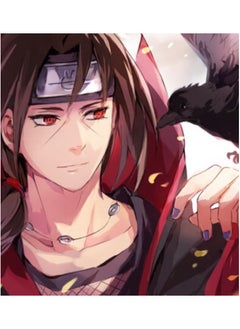 MileMelo Naruto Ninja Cosplay Anime Character Uchiha Itachi 3 Ring Necklace  - Image 5