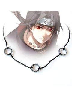 MileMelo Naruto Ninja Cosplay Anime Character Uchiha Itachi 3 Ring Necklace  - Image 1