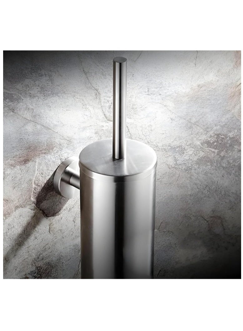 Luxury Wall Mounted Toilet Brush Holder – Premium Stainless Steel Gold Finish Bathroom Cleaning Set with Concealed Design, Rustproof Toilet Brush & Holder for Modern Bathroom Décor - Image 2