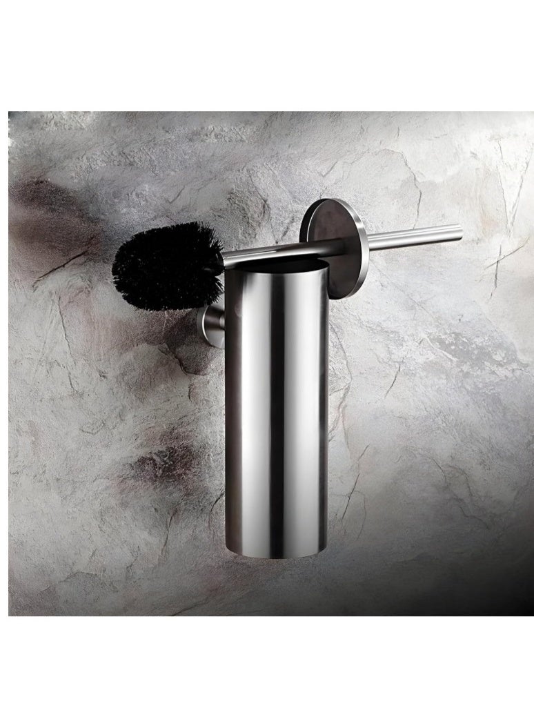 Luxury Wall Mounted Toilet Brush Holder – Premium Stainless Steel Gold Finish Bathroom Cleaning Set with Concealed Design, Rustproof Toilet Brush & Holder for Modern Bathroom Décor - Image 3