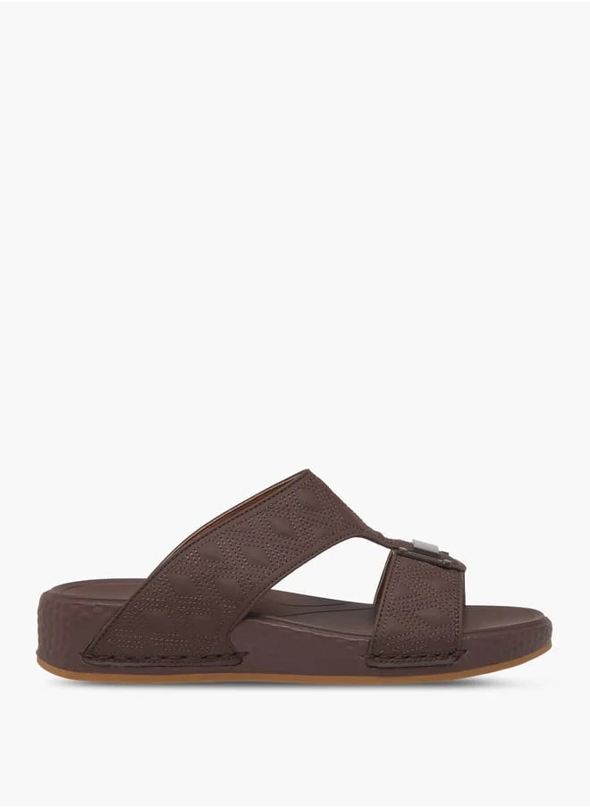 LBL by Shoexpress Men's Buckle Accent Quilted Slip-On Arabic Sandals Ramadan Collection