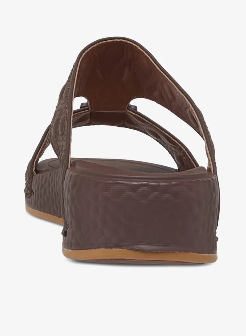 LBL by Shoexpress Men's Buckle Accent Quilted Slip-On Arabic Sandals Ramadan Collection