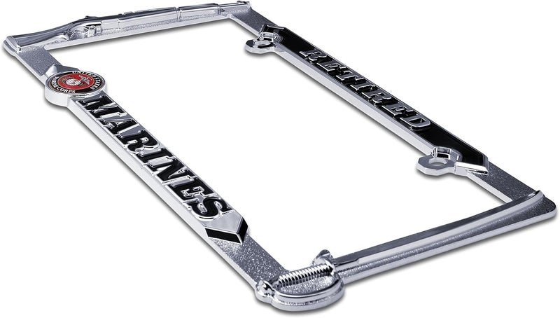 Elektroplate Retired Marines License Plate Frame - Image 4