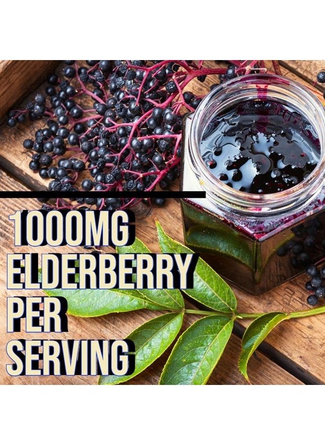 Wild Foods - Wild Immune Support Supplement - 7-in-1 Immunity Boosting Daily Vitamins with Elderberry, Vitamin C, Vitamin D3, Zinc, Turmeric, Goldenseal & Ginger - All-Natural Immune System Defense Booster - 120ct - Image 1