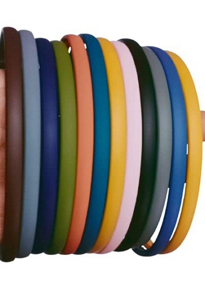 SBS Soni Beauty Sales Plastic Matt Hairband For Women & Girls (Multicolour) Pack Of 12  - Image 1