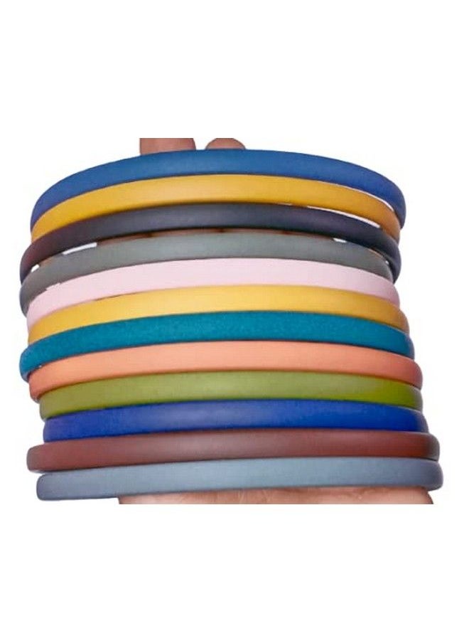 SBS Soni Beauty Sales Plastic Matt Hairband For Women & Girls (Multicolour) Pack Of 12  - Image 5