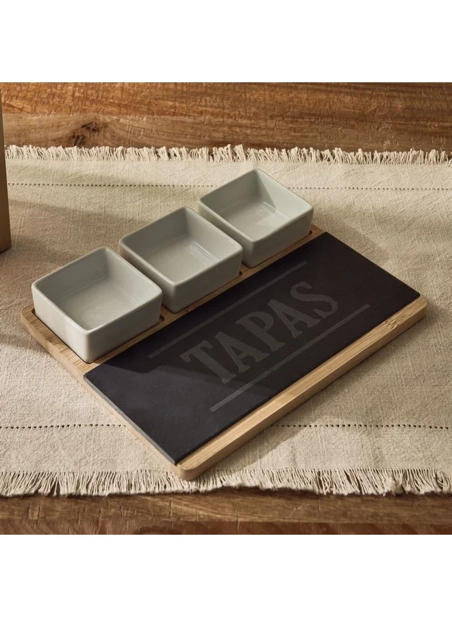 Home Box Eden 4-Piece Appetiser Set 8 X 3.5 X 8 Cm