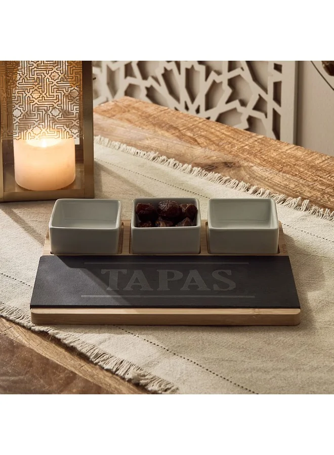 Home Box Eden 4-Piece Appetiser Set 8 X 3.5 X 8 Cm