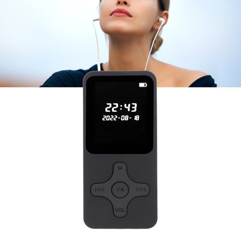 MP3 MP4 Player Bluetooth 5.0 Ultra Thin Digital LCD 1.77 Inch Screen HD Speaker FM Radio Portable HiFi Music Player Without Memory Card - Image 5