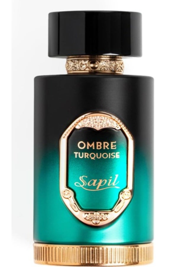 Sapil Ombre Turquoise Eau De Parfum 100ml, Affordable Luxury Perfume, Luxurious Fragrance with Spicy Cardamom Top Notes, Bold Blend Perfumes for Men and Women - Image 1