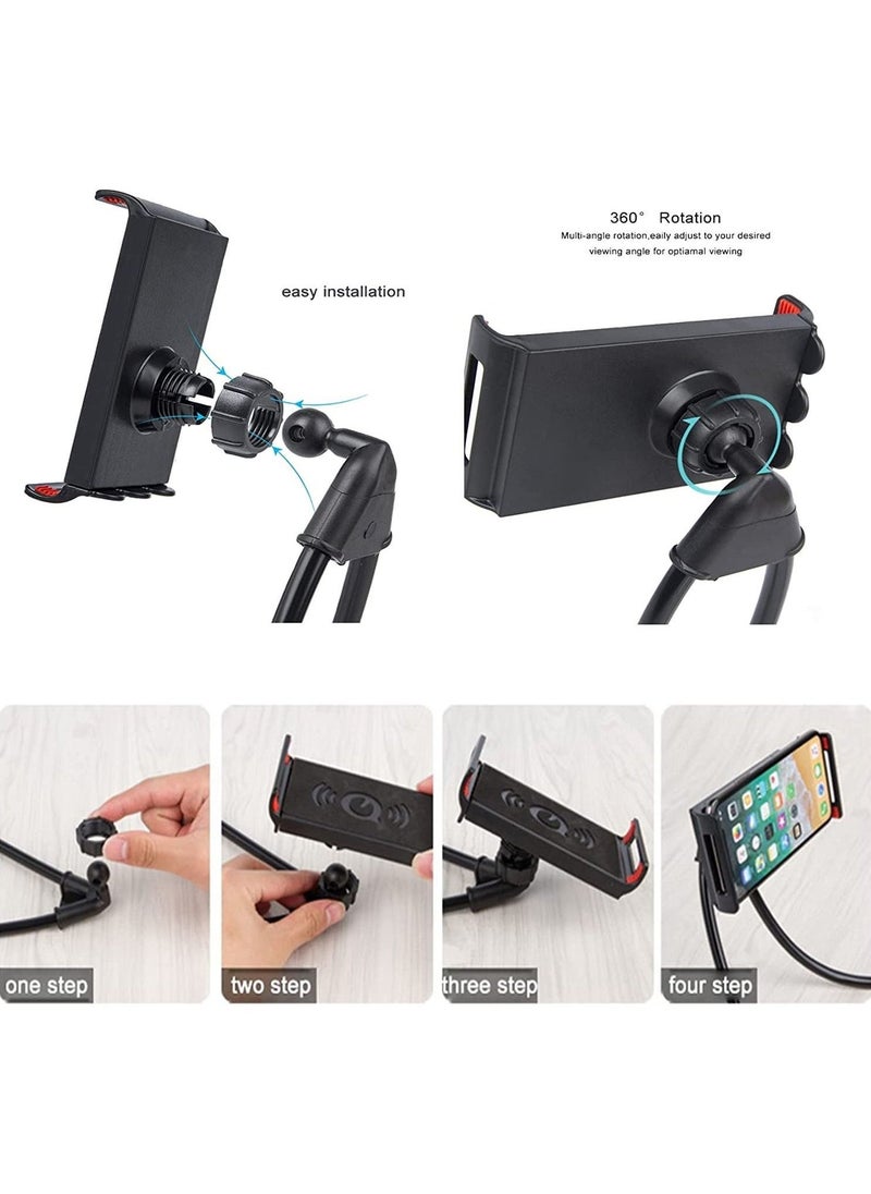 Universal Hanging on Neck Lazy Phone Holder DIY Free Rotating Stand on Table Smart Multiple Functions Mobile Phone Mount Stand - Image 3
