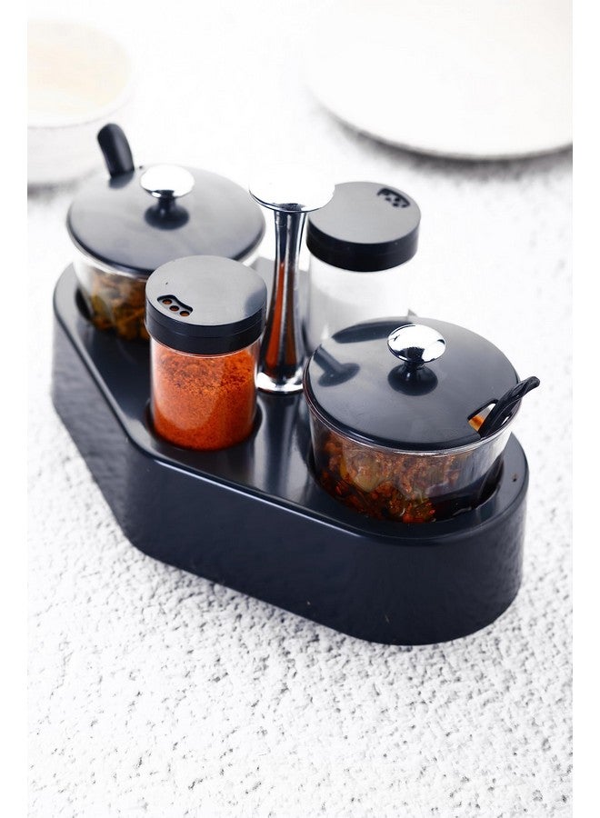 Ganesh 4 in 1 Trendy Pickle/Achar and Dry Fruits jar/Container Set for Dining Table (pack of 1) - Image 3