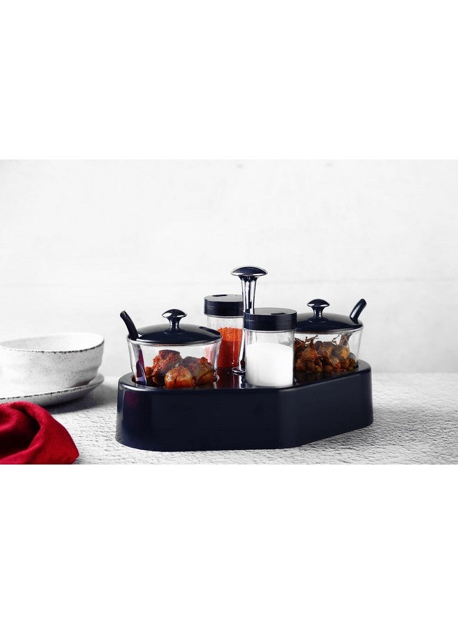 Ganesh 4 in 1 Trendy Pickle/Achar and Dry Fruits jar/Container Set for Dining Table (pack of 1) - Image 1