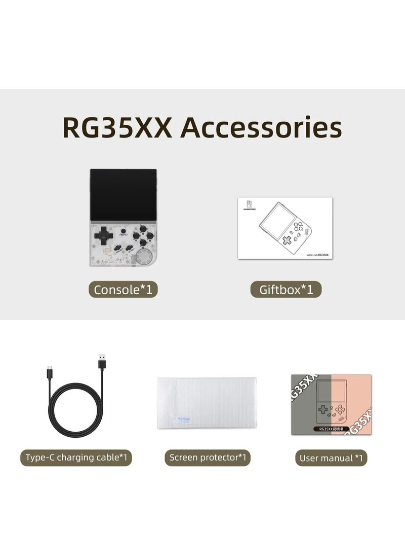 ANBERNIC  - RG35XX Handheld Game Console, 3.5 Inch IPS Screen Linux System Retro Video Games Consoles, Portable Pocket Video Player with 8000+ - Image 1