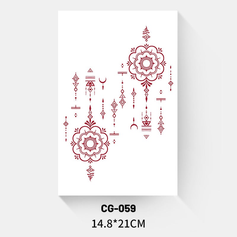 Rose Koi Butterfly Color Tattoo Sticker Eagle Half Arm Thigh Waterproof Long-Lasting Washable Trend - Image 1