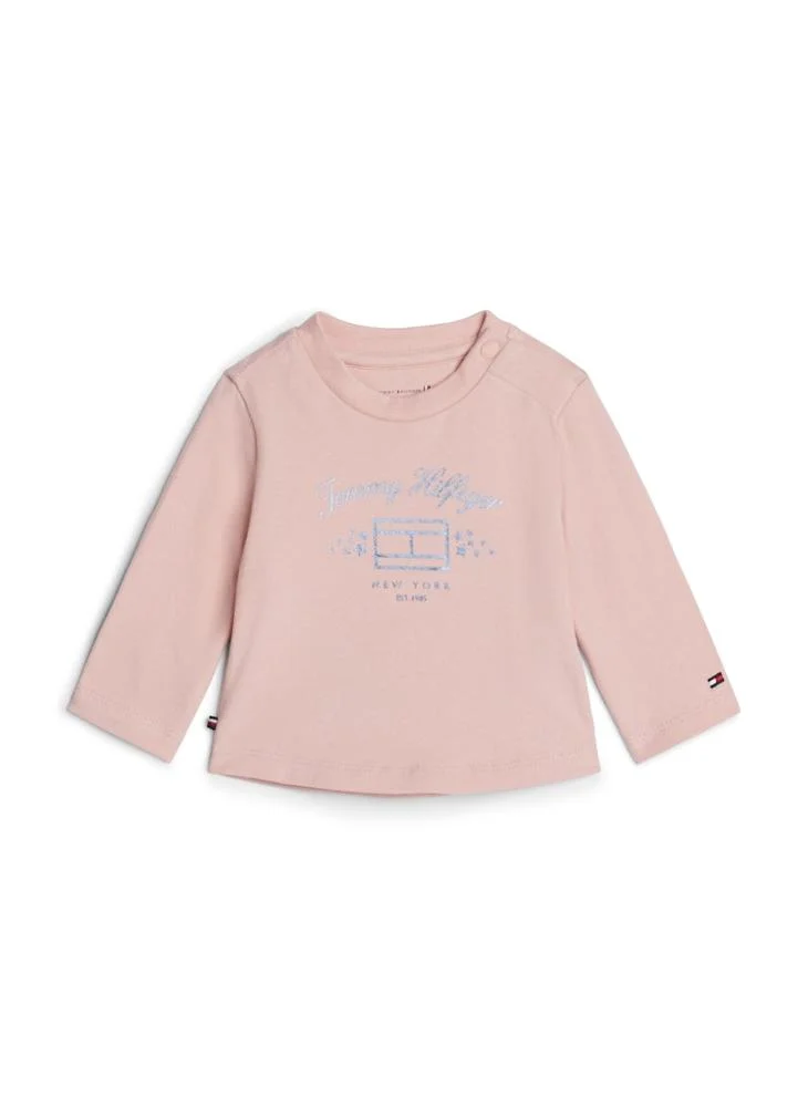 تومي هيلفيغر Infant Logo Crew Neck T-Shirt