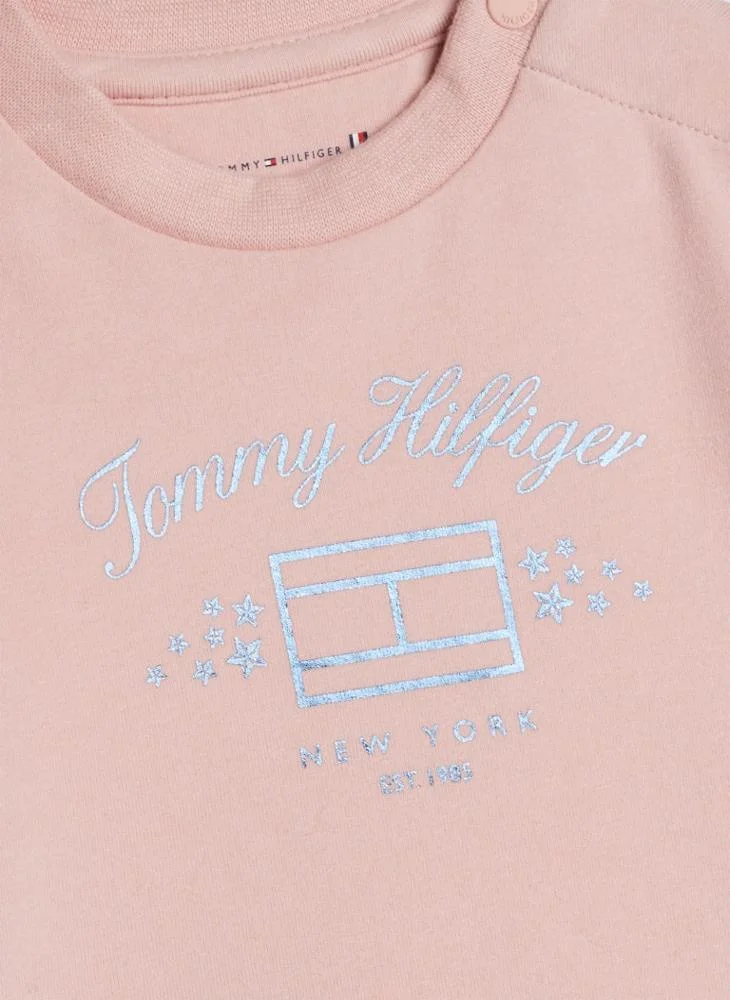 TOMMY HILFIGER Infant Logo Crew Neck T-Shirt