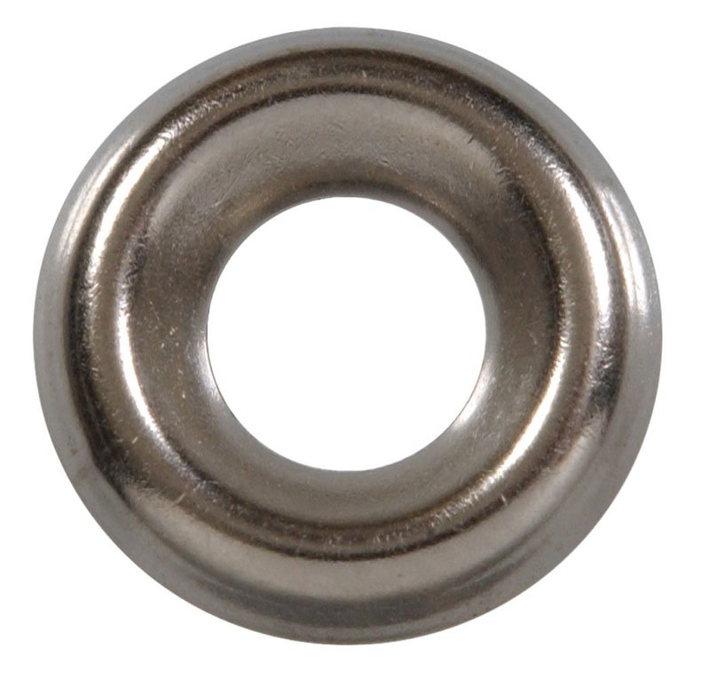 Hillman 126310 Brass Nickel Plated Countersunk Finishing Washer 30Pack