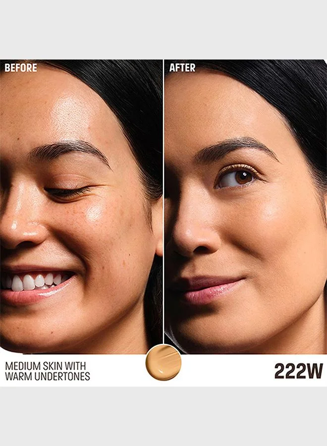 Make Up For Ever 222W (Dune) Hd Skin-Balancing & Perfecting Foundation​ - 222W (Dune) for Women | Best Price UAE
