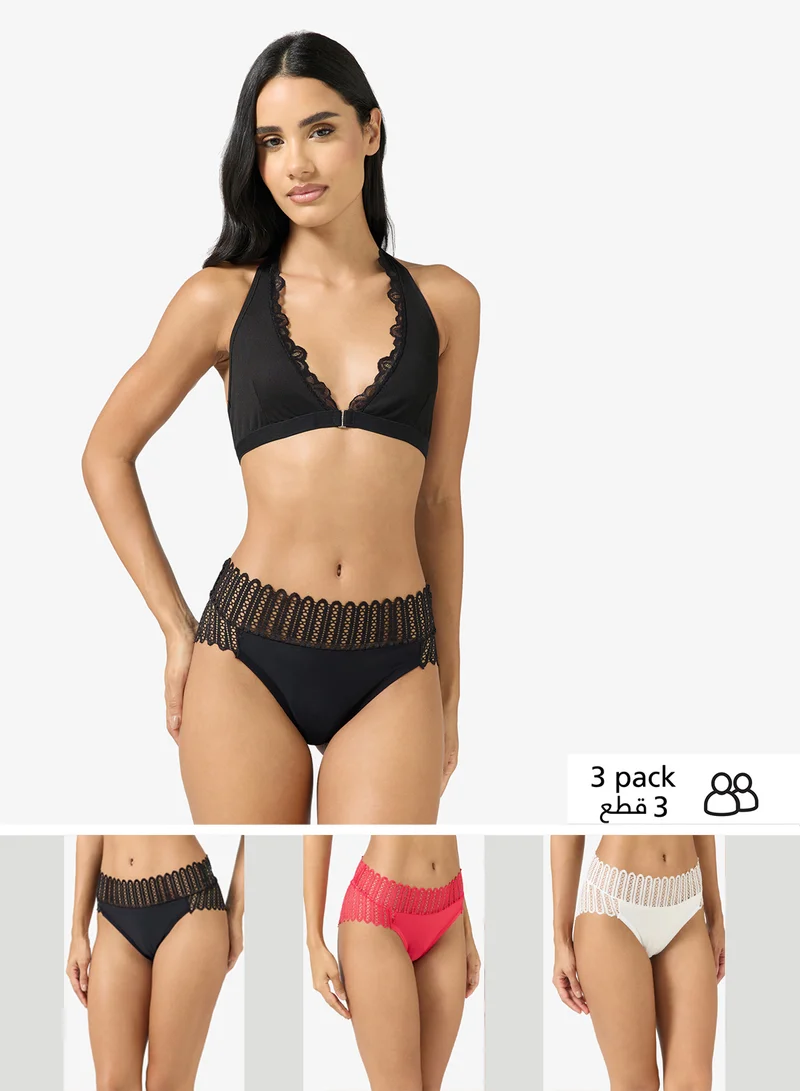 ELLA 3 Pack Highwaisted Brief