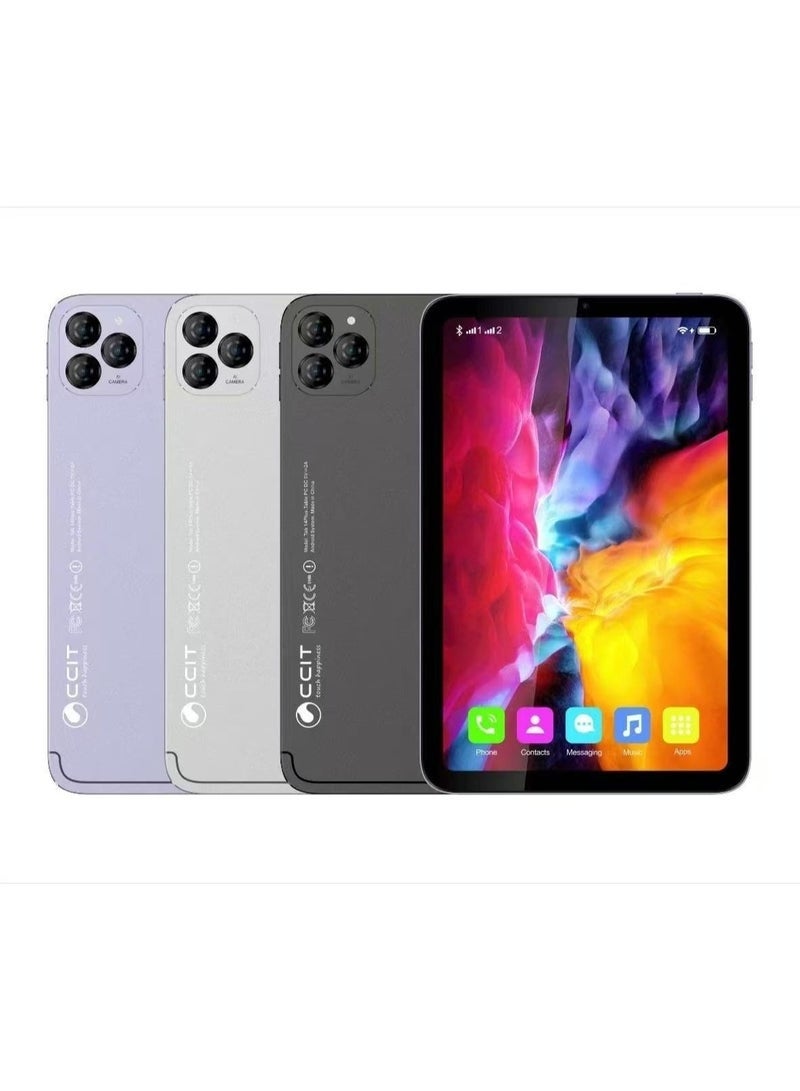 CCIT Tab 14 Plus 10.1" Android Tablet | 8GB RAM 256GB ROM | Octa-Core | Dual SIM 4G LTE + Wi-Fi | 8000mAh Battery | With Wireless Keyboard | Stylish Silver Tablet for Study & Work - Image 2