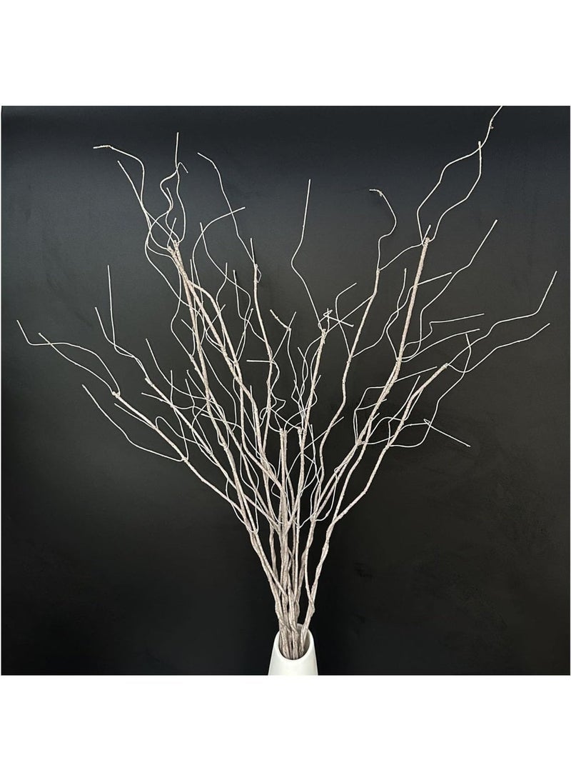5 Pcs Artificial Willow Birch Branches, Bendable Twigs for Home Decor, 29.5 inch, Dirty White - Image 1
