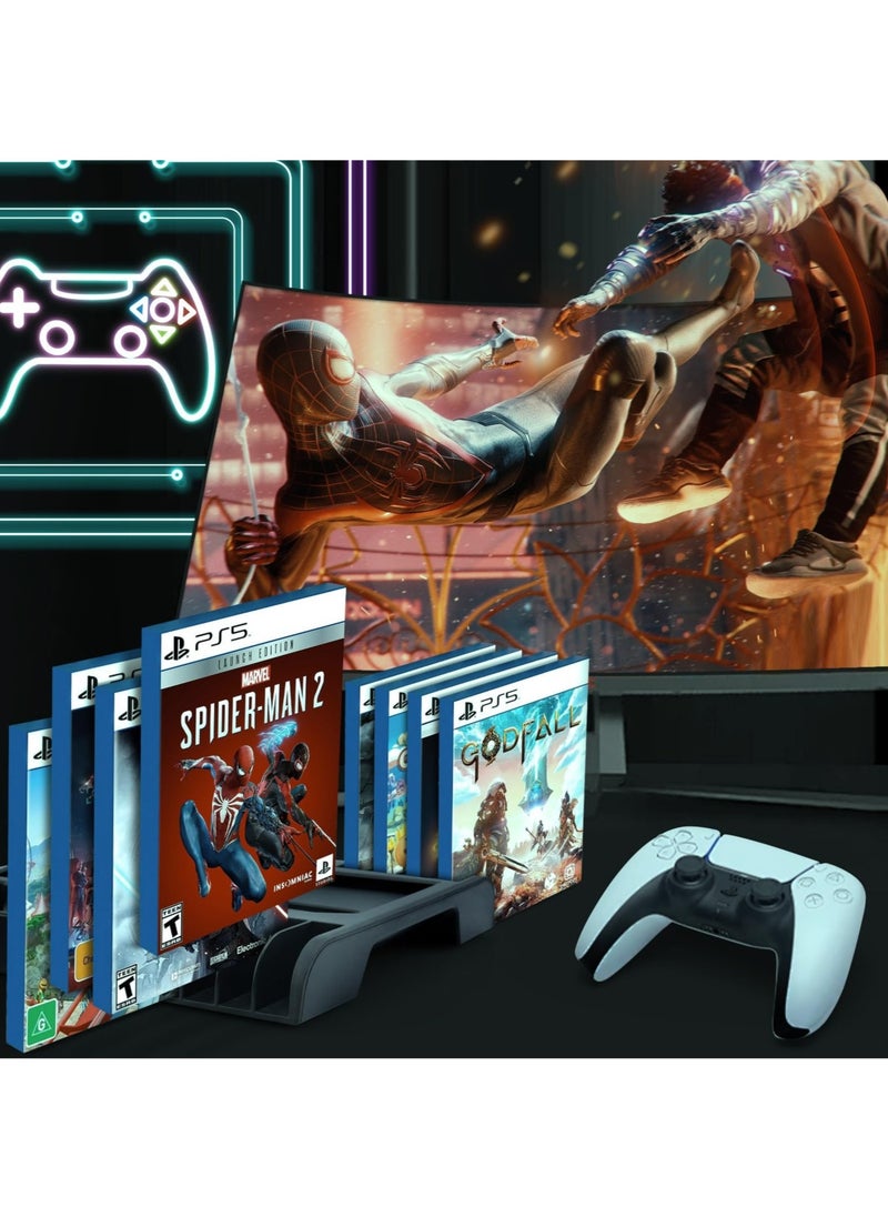 حامل تبريد رشيق PS5 مع محطة شحن لوحدة PS5 الرقيقة (قرص رقمي)