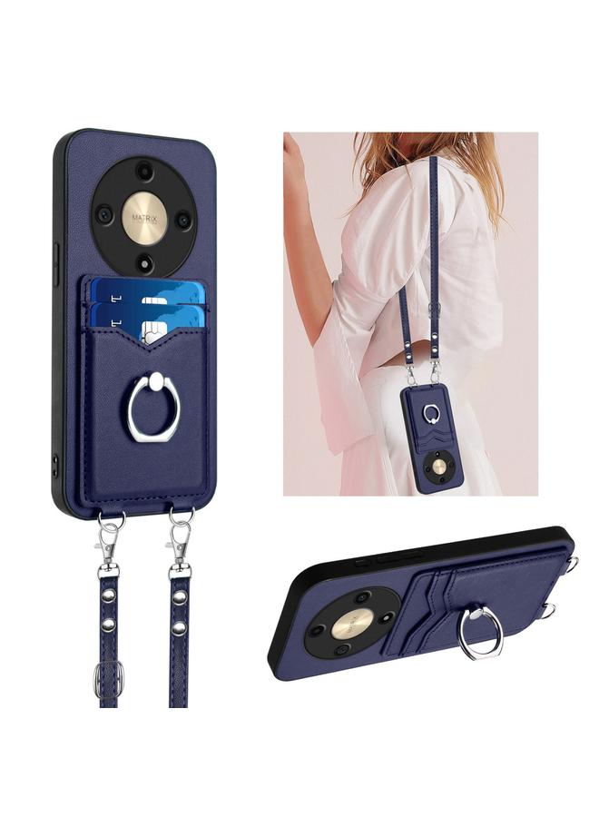 Zaboon Case For Honor X9b / Magic6 Lite R20 Crossbody Rope Ring Card Holder Phone Case - Image 1