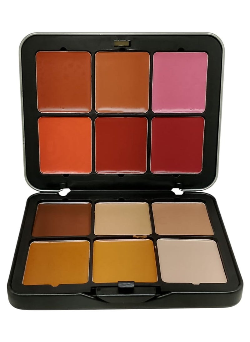 Ministar Creamy Blush and Creamy Contour Palette 12 Colors  - Image 1