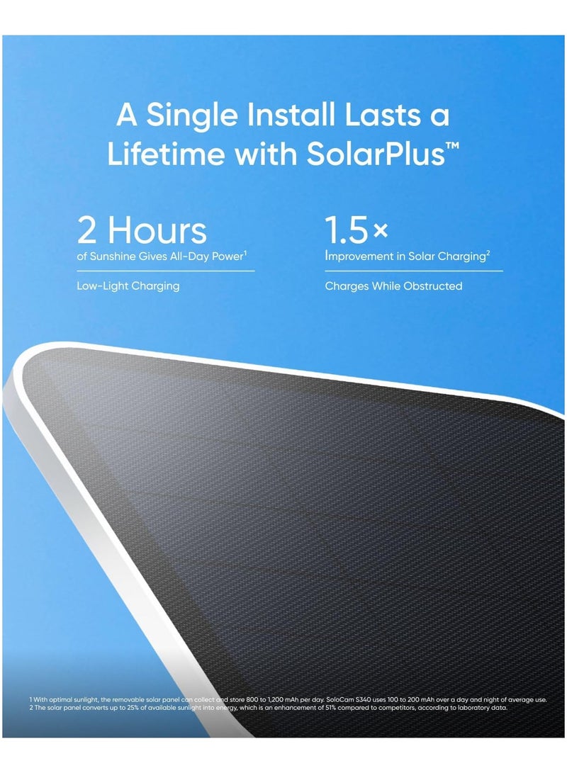 eufy Security SoloCam  S340 Solar Security Camera - Image 3