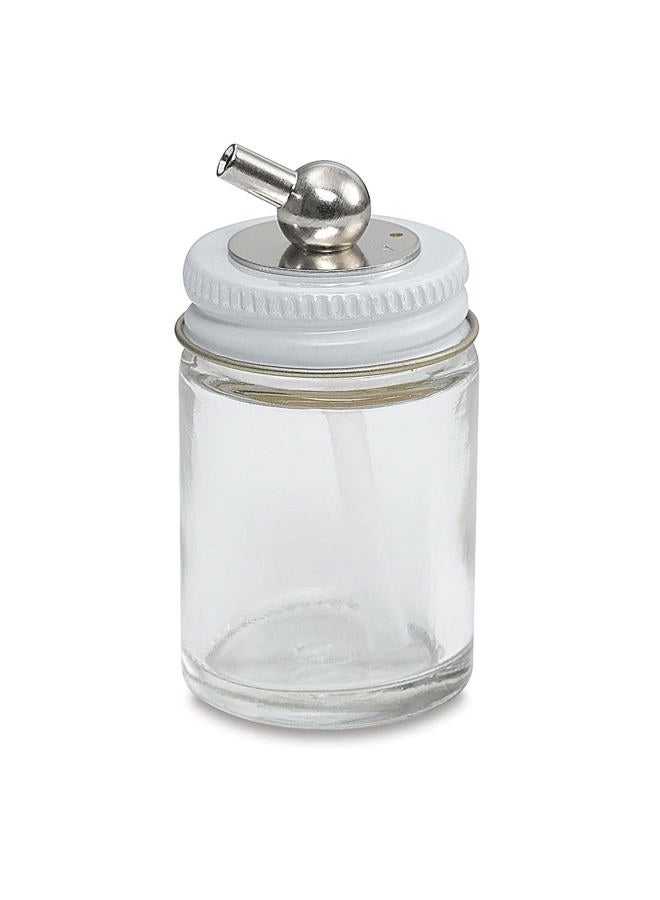 Paasche Airbrush 1-Ounce Glass Bottle Assembly for H Airbrush (H-1-OZ-AM)  - Image 1