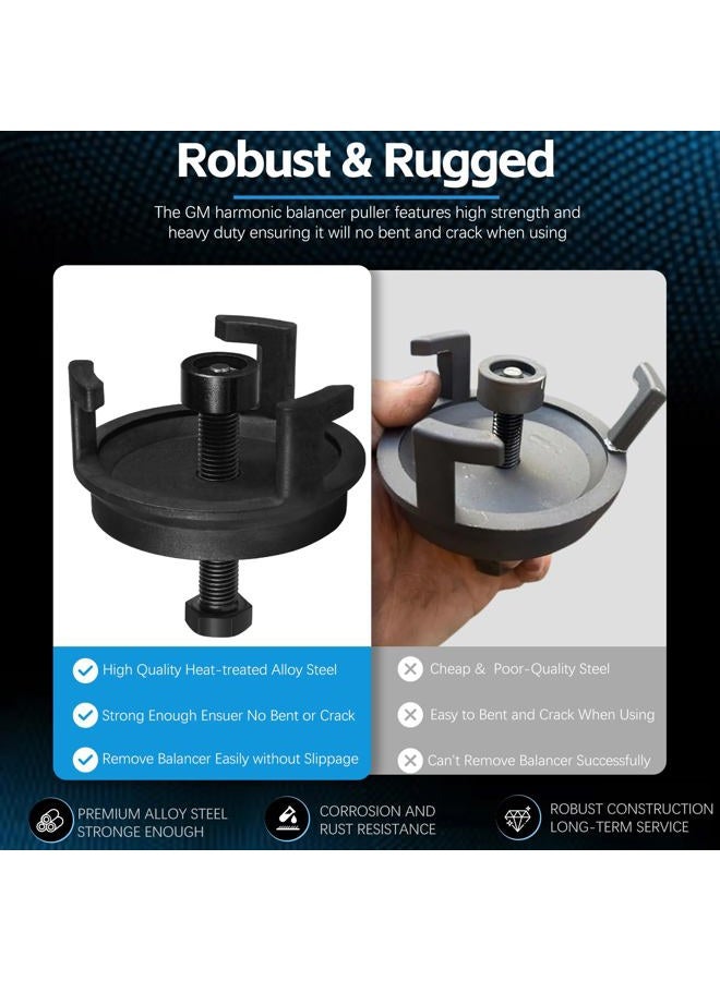 Sunluway For GM Harmonic Balancer Puller 25264 - Crank Pulley Puller Removes Harmonic Balancers Without Tapped Holes Compatible for Dodge, Jeep, Chrysler - Image 5
