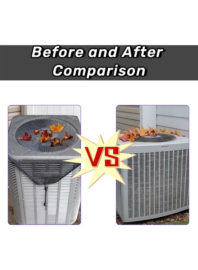 28x28 Inch Outdoor AC Cover All Season Rainproof Sunproof Dust Shield Easy Installation - Image 2