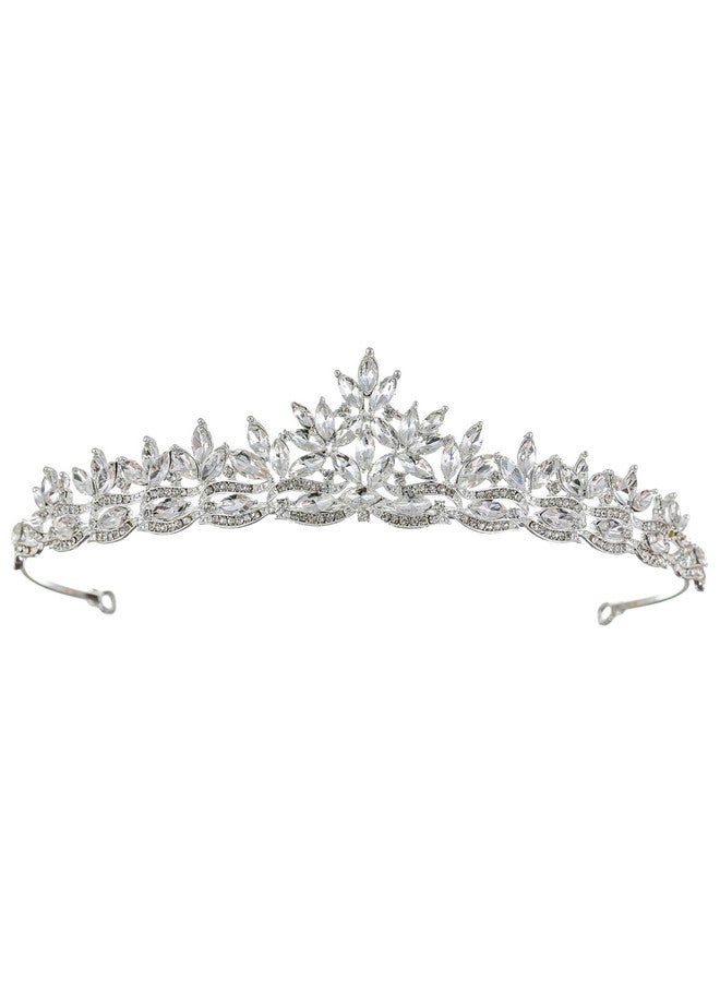 SAMKY Bride'S Wedding Tiara Bridal Rhinestone Crystal Crown Headpiece Hair Accessories For Woman - Image 1