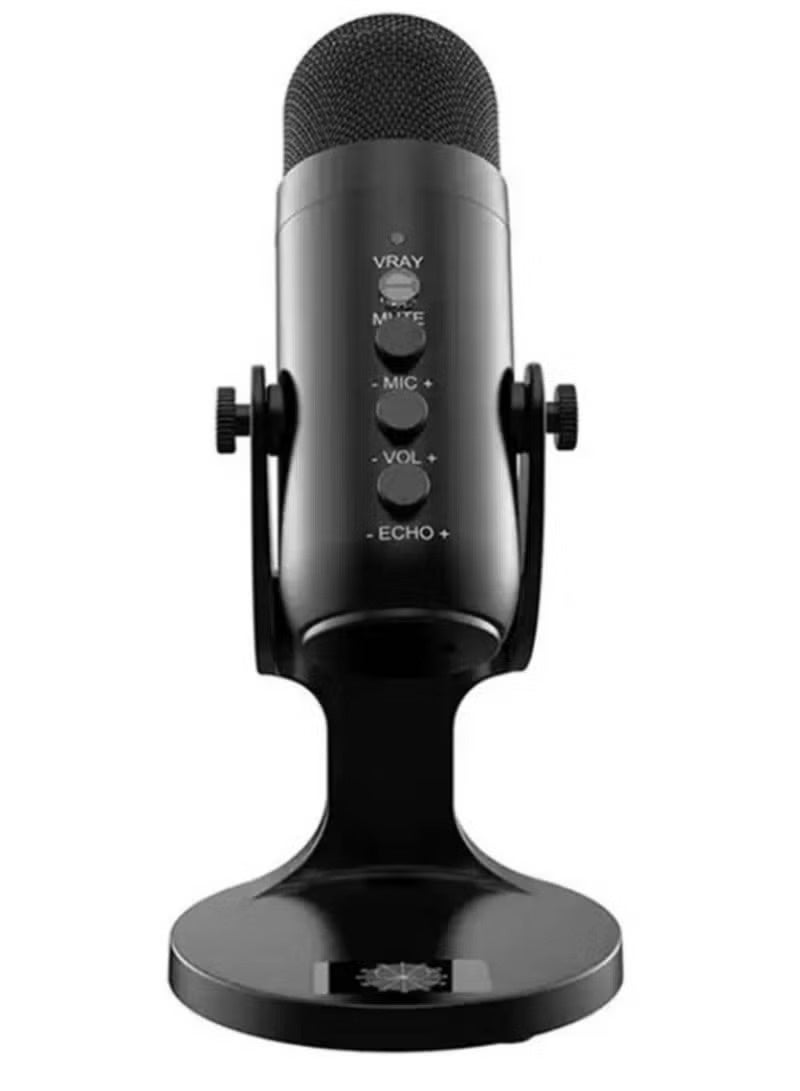 Jmary MICROPHONE Crystal-Clear Audio – JMARY MC-PW8 USB Desktop Condenser Microphone - Image 1