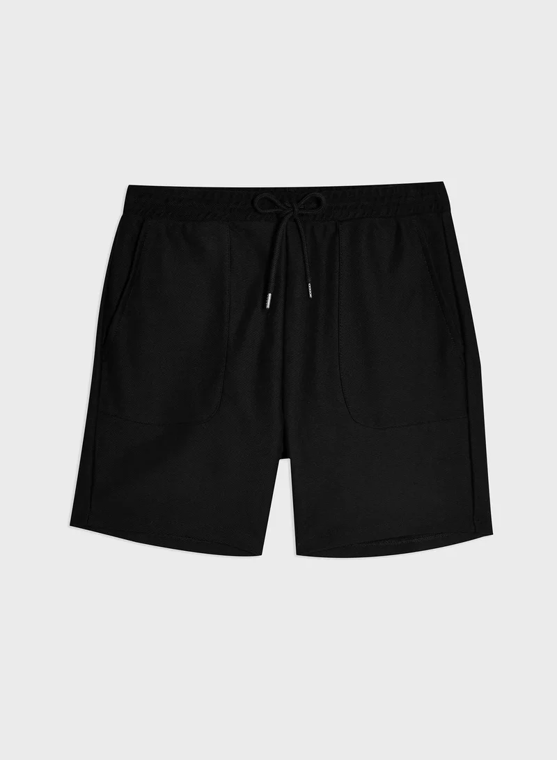 TOPMAN Twill Jersey Shorts