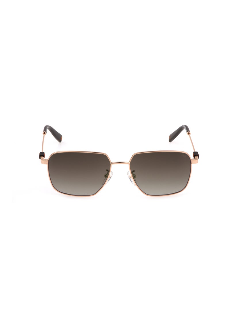 FILA Unisex Square Shape  Stainless steel Sunglasses SFI457 55300Y - Lens Size: 55 Mm - Shiny Rose Gold - Image 1