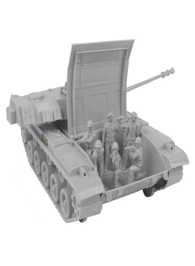 Tim Mee Toy Walker Bulldog Tank Playset- Gray 13pc - Made in USA - Image 4
