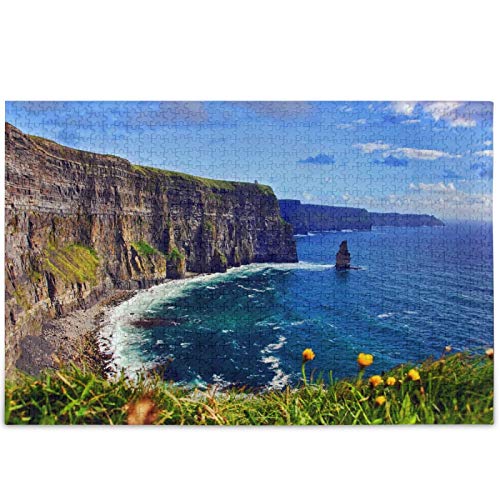 Oarencol Cliffs of Moher Ireland Landscape Jigsaw Puzzle 500 Pieces Puzzles for Adults - Image 1