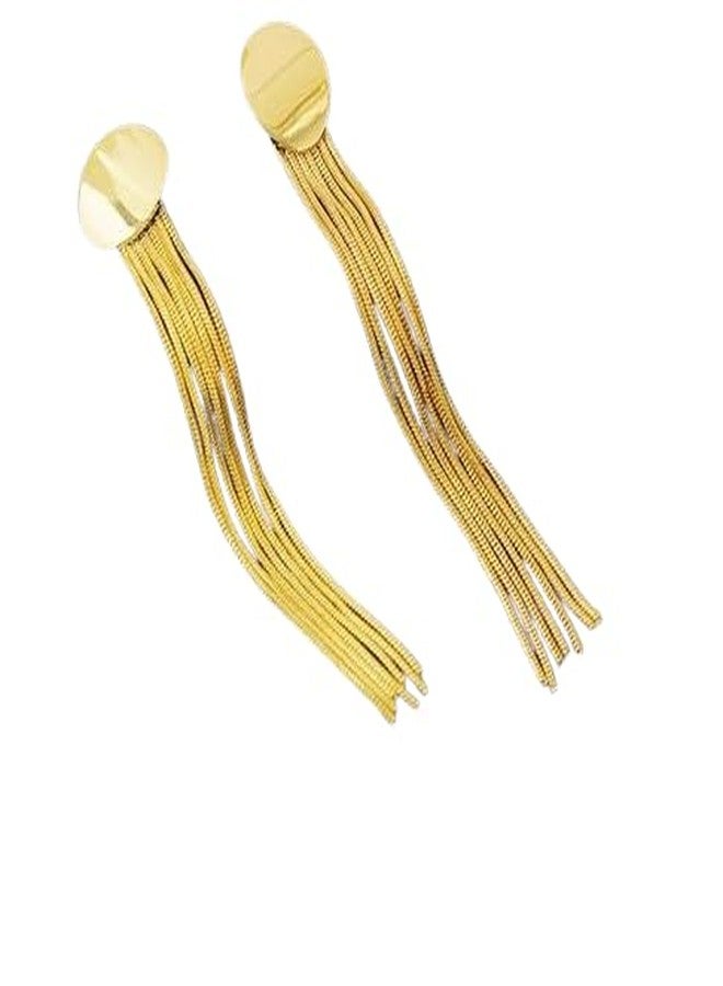 SHIELD PLUS Earring Tassel Long Chain Dangler Earrings (OWC-24NU) - Image 1