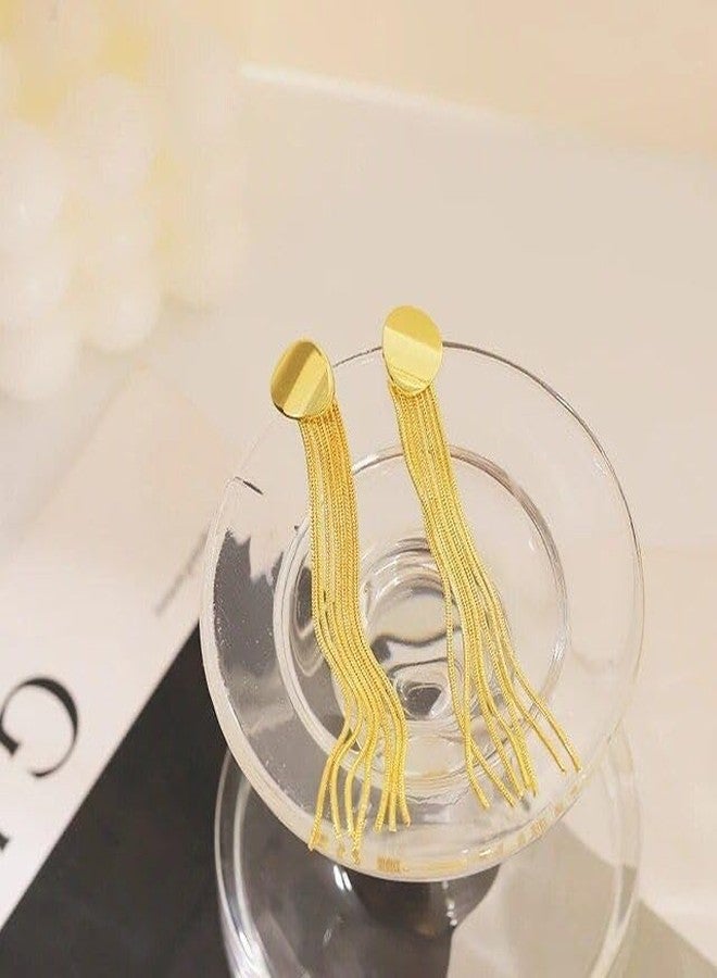 SHIELD PLUS Earring Tassel Long Chain Dangler Earrings (OWC-24NU) - Image 2